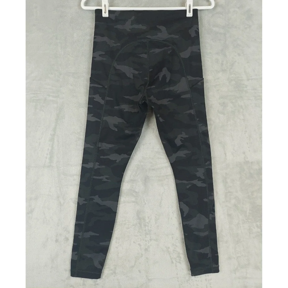 ATHLETA  ultimate camo‎ 7/8 tight Leggings Pockets Gray Small - Picture 3 of 7